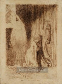  kirche - Faust Margaret in der Kirche Präraffaeliten Bruderschaft Dante Gabriel Rossetti